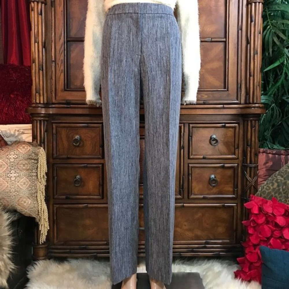 Le Suit Midnight Blue Illusion Stripe Pant